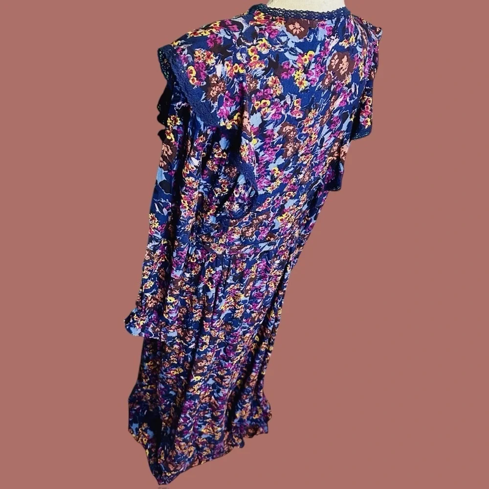 NWT Atelier Reve ‘Irlea’ Maxi Dress in “Medieval Navy Blue” Size 42 = U.S. XL - Picture 10 of 16